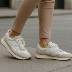 New Balance 237 White Gray Sneakers Womens 11.5 Minimalist Sporty